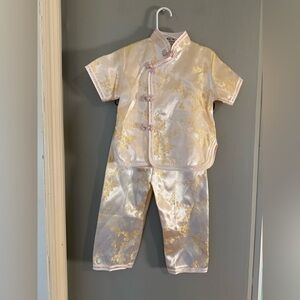 Simei Fashion Girls Traditional Chinese Outfit (Tag 4, Fits 2T–3T)